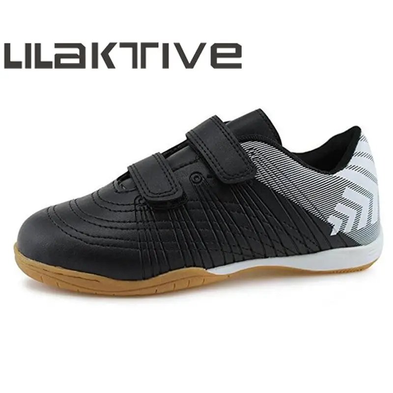 Skup LILAKTIVE buty piłkarskie dla dzieci chłopcy profesjonalny kryty oddychające Sneakers chłopców Hook Loop buty piłkarskie chłopców lekkoatletyka buty