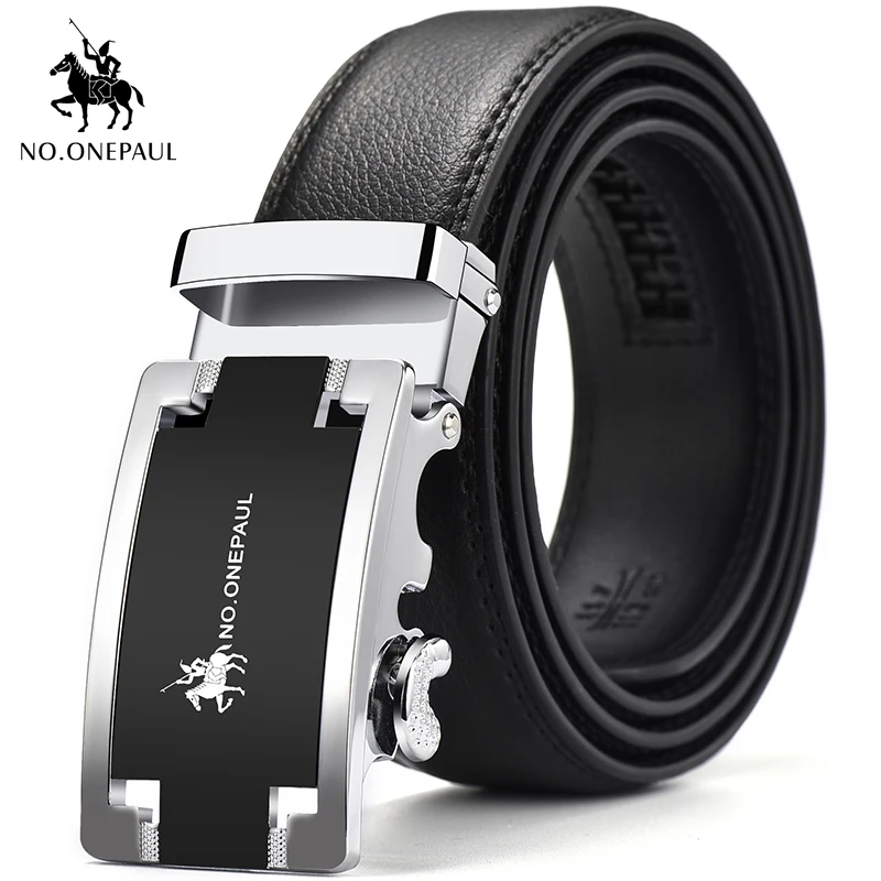 

NO.ONEPUL Genuine belt men leather automatic buckle young business casual pure leather middle-aged men belt student trend match