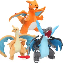 25-28 см Charizard X Y фигурка плюшевые игрушки мягкие животные драконы куклы карманные куклы Snorlax Eevee Brinquedos Peluches bebe