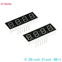 5 шт 7-сегментный светодиодный Дисплей 0,28 дюймов 4 бит сегмент Дисплей Красный светодиодный цифровой трубки общий анод часы электронные DIY доска