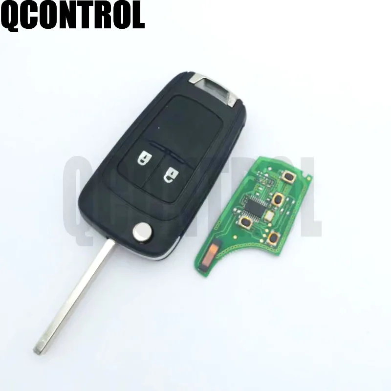QCONTROL 2/3/4 кнопки дистанционного ключа автомобиля DIY для OPEL/VAUXHALL 433 МГц для Astra J Corsa E Insignia Zafira C 2009