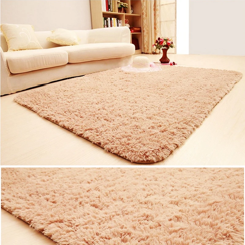 

New Plush Soft Shaggy Alfombras Carpet Faux Fur Area Rug Non-slip Floor Mats For Living Room Bedroom Home Decoration Supplies