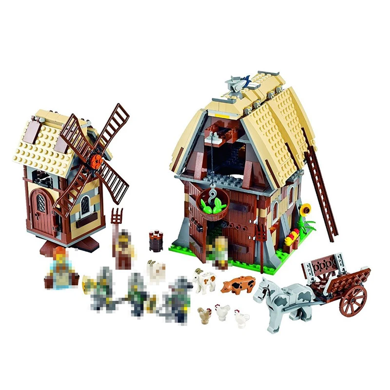 

Lepin 16049 742Pcs Genuine The Mill Village Raid Set Creative Series Building Blocks Bricks Educational Toys For Children 7189