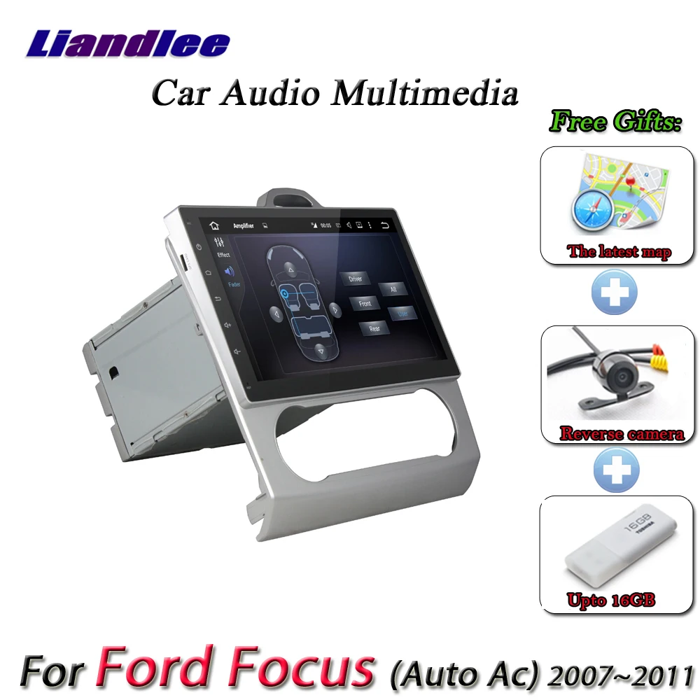 Flash Deal Liandlee Car Android System For Ford For Foces Auto AC 2007~2011 Radio Viedo BT GPS Navi MAP Navigation Screen Multimedia NO DVD 1
