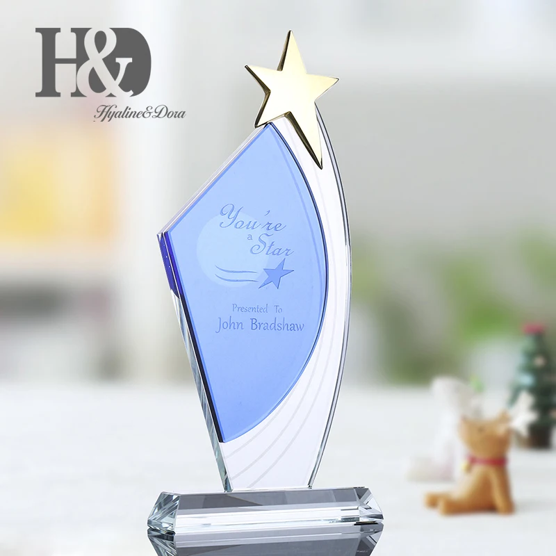 H & D Personalizado Criativo Crystal Star