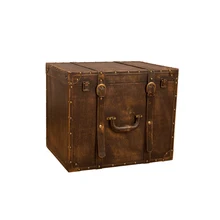 Vintage maleta traje caja de almacenamiento de ropa cosméticos joyero equipaje caja decoración Vintage fotografía accesorios ventana de visualización