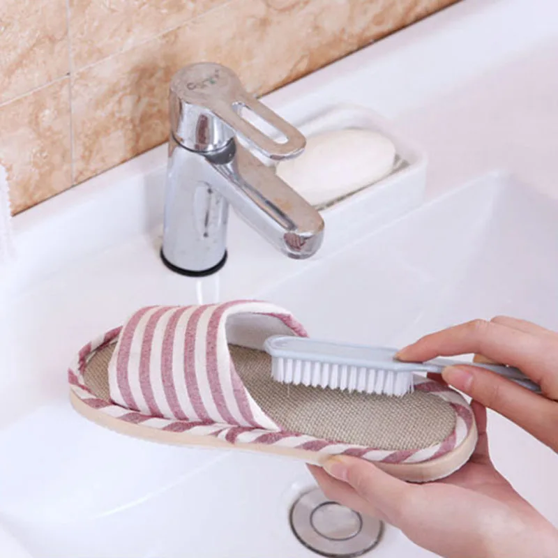 

Transparent tape hole cleaning brush multifunctional crystal plastic small soft mane wash clothes shoe brush laundry cleaning