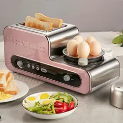 Завтрак машина гриле тостер драйвер вареная омлет из яиц Нержавеющая сталь