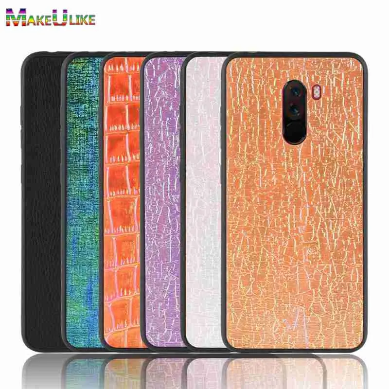 

Soft Case For Xiaomi Pocophone F1 Cover Colorful PU Leather Fitted Cases For Pocophone F1 Back Cover