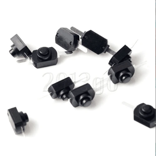 

20PCS/LOT DC 30V 1A Black On Off Mini Push Button Switch for Electric Torch