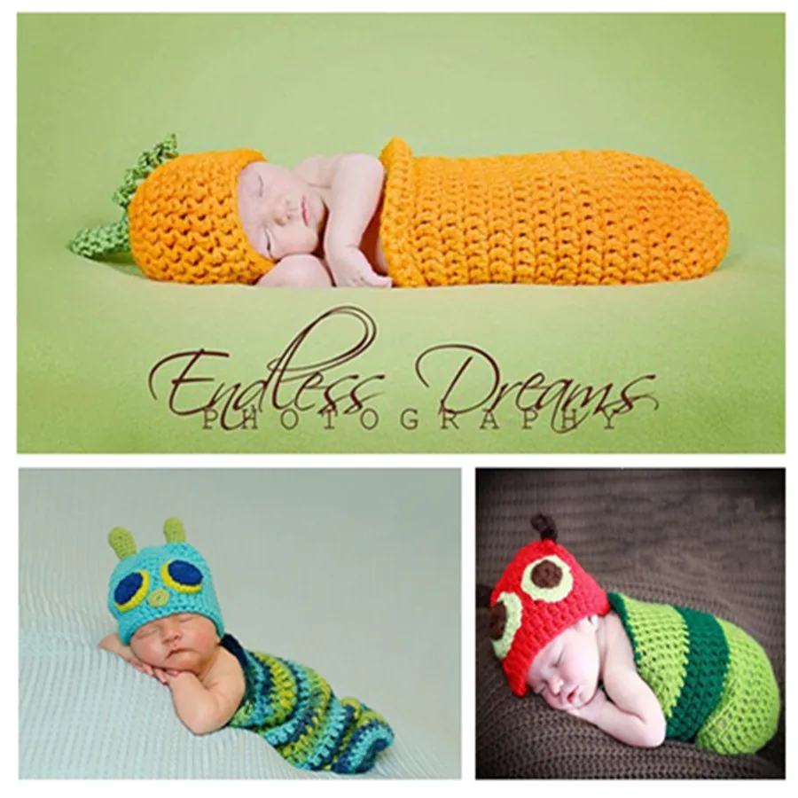 Спальный мешок для новорожденных младенцев ручной работы мягкая пряжа плетение