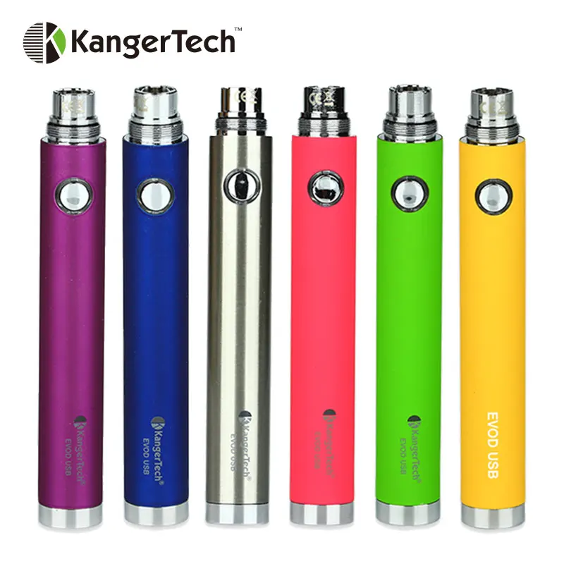 

New Kangertech EVOD USB Passthrough Battery 1000mAh for EGo Tank Atomizer Electronic Cigarette Vape Kangertech Evod Battery
