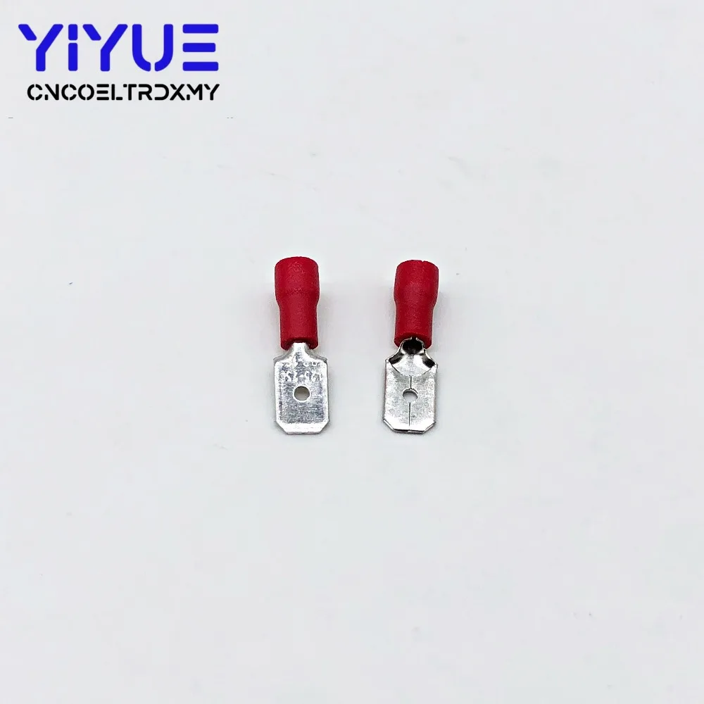 6.3mm 22-16AWG Female Male Electrical Wiring Connector Insulated Crimp Terminal (3)