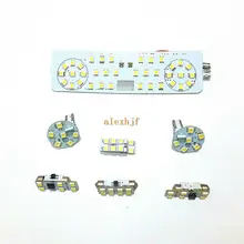 Июля King светодиодный Автомобильный интерьер Лампы для чтения чехол для Volkswagen Golf MK6 2008~ 12,7 шт./компл., 6000K белый 72 светодиодный s 5050SMD