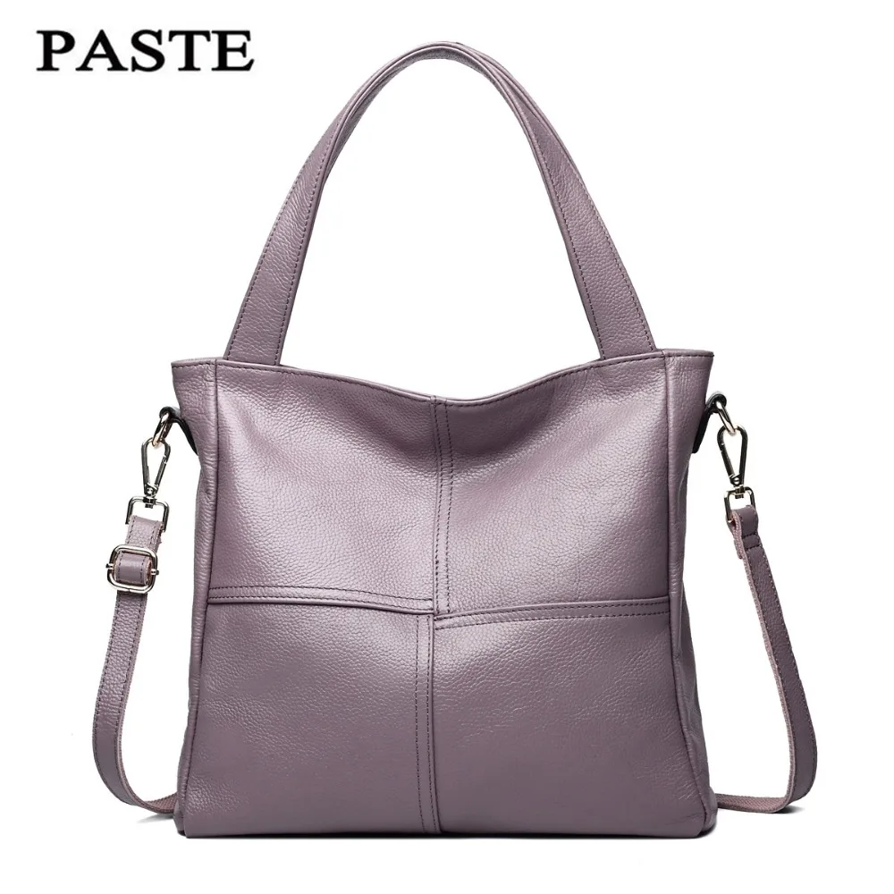 

Luxury Brand patchwork Shoulder Bag Soft genuine Leather Top Handle Bag Ladies Tote High Quality cow leather lady Handbags bolso