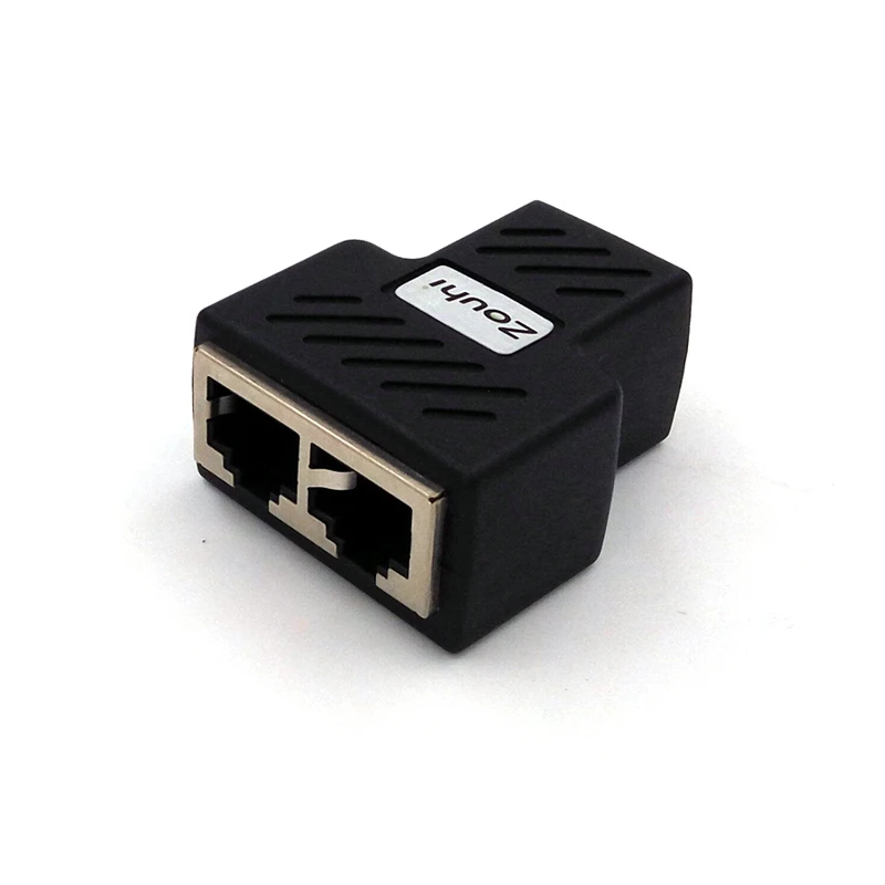 3PCS 3 Port RJ45 LAN Ethernet Splitter Connector Adapter For CAT5 CAT6