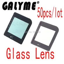 50 шт./партия, горячий экран со стеклянной линзой, стекло, темно-серый цвет, защита для Объектива W/Adhensive Boy Shell Case для GameboyGB GBO DMG GBP