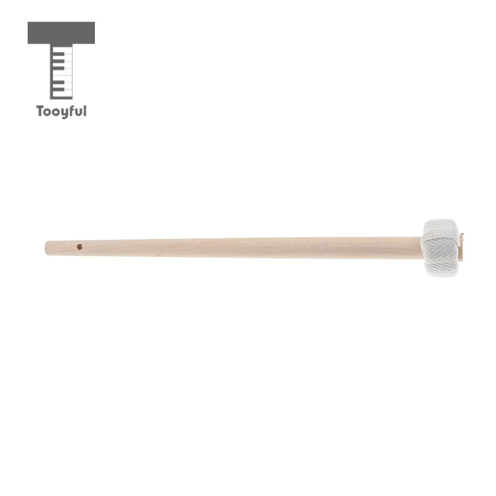 1pc Solid Wooden Drumstick Cymbal Chinese Gong Mallet Hammer Stick Drumstick Percussion Instrument Accessories 25cm