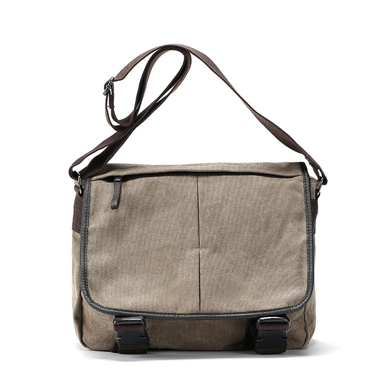 

Promotions Vinatge Canvas Messenger Bags 2019 Designer Brand Men's Fashion Crossbody Shoulder Bag Solid Male Casual Travel Bags