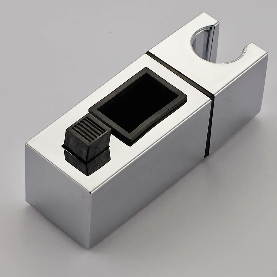 ﻿Buy Chrome ABS Plastic Shower Slide Rail Bar Holder Adjustable Clamp