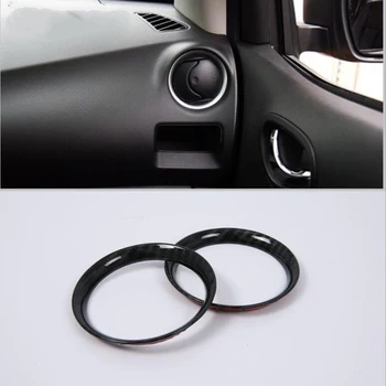 

For Nissan Terra 2018 2PCS Carbon Fiber ABS Chrome Car Air Conditioner Vent Outlet Cover Trim Moldings Car Styling Accessories