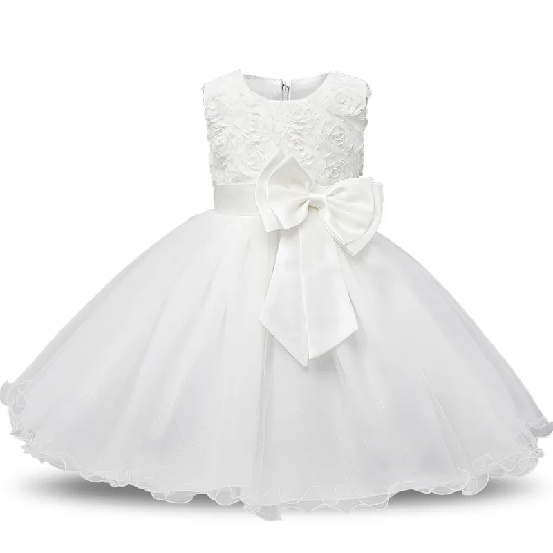 Детский костюм, дизайнерское платье принцессы с цветочным узором для девочек-подростков, летнее платье-пачка для свадьбы, дня рождения, платья для девочек - Цвет: white dress