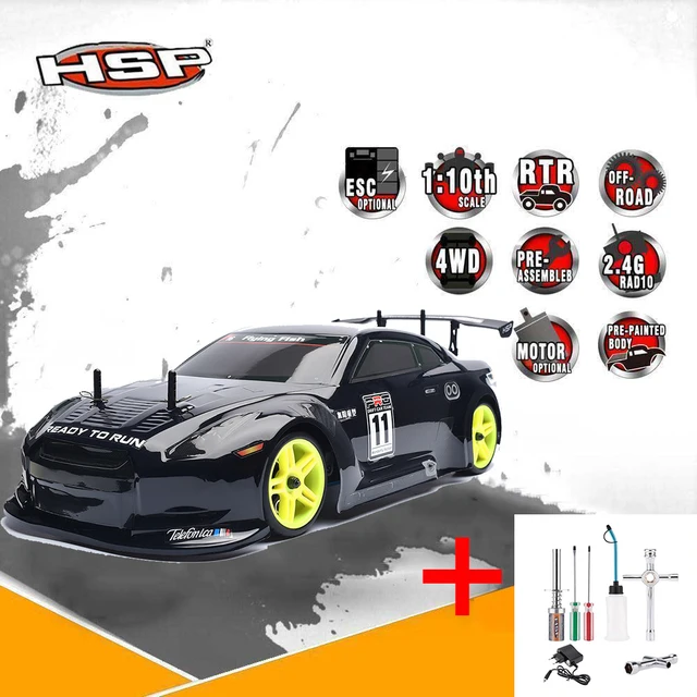 HSP Rc Car 94122 T 4wd Nitro Gas Power Remote Control Car 1/10 Scale