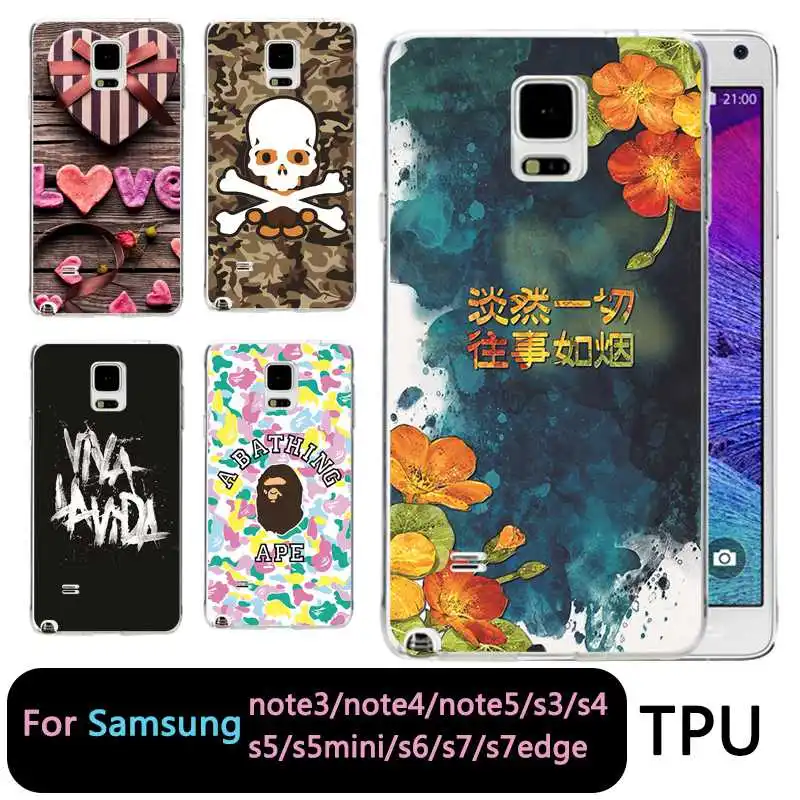 Qmswei мягкий чехол для телефона из ТПУ samsung Note5 S8 s6 s7 edge s4 s5 s3 C5 C9 note3 note4 S9plus любовь