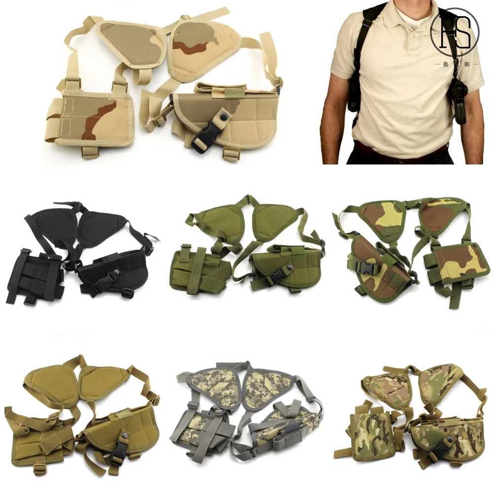 

Tactical Shoulder Concealment Holster Pouch For Universal Gun Military Hunting Pistol Right Hand Gun Carry Holster Pistol Bag