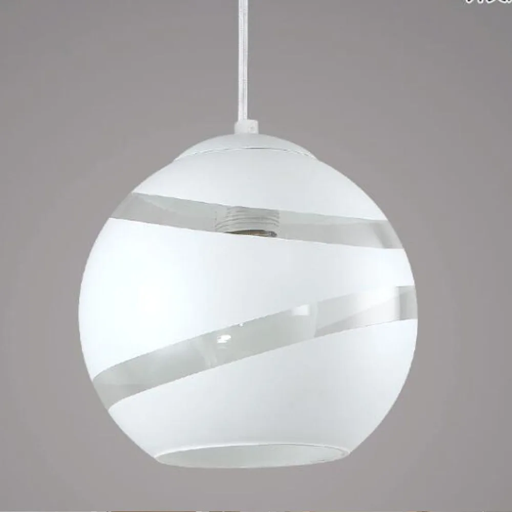 Современная стеклянная круглая подвесная люстра в форме шара E27 Светодиодный светильник с подвеской дизайнерский Лофт в стиле минимализма