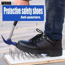 Мужская и Женская рабочая обувь высокого качества из воловьей кожи, дышащая защитная обувь, устойчивая к брызгам Рабочая обувь