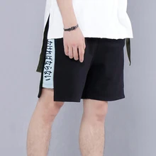 Большие размеры, мужские шорты, летние короткие свободные брюки, эластичный ремень, талия, до колена, хлопковые шорты, 2xl-8xl хип-хоп