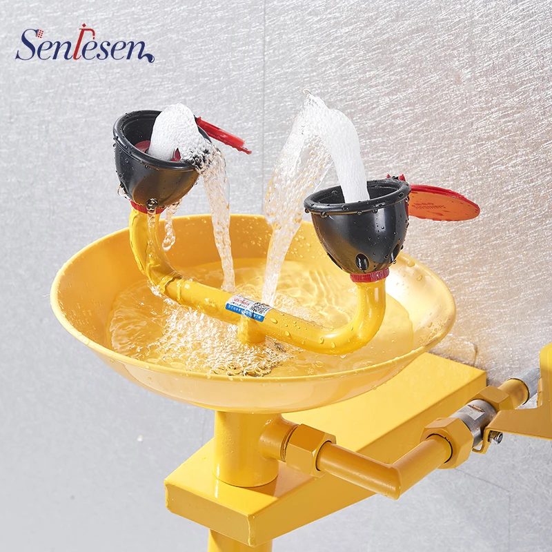 

Face Eye Wash Machine Wall Hanging 304 Stainless Steel Shower Set Factory Emergency Spray Eyewash Eyewash Laboratory