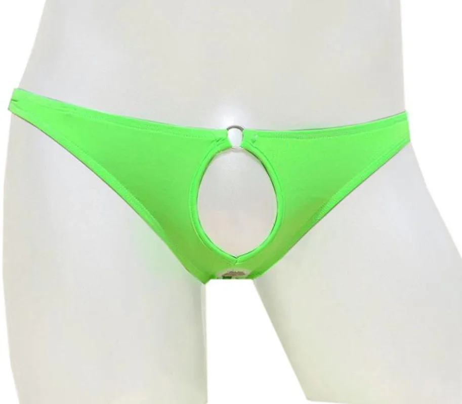 

Hot Male panties fork breathable men gay sexy underwear hole briefs