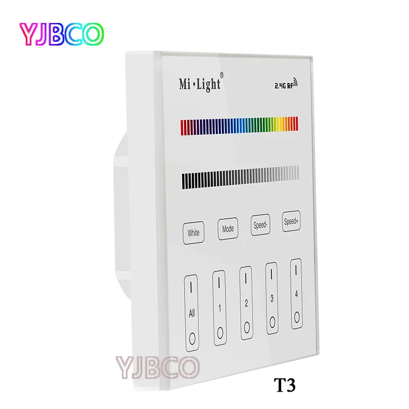 Miboxer T1/T2/T3/T4 2 4G 4 зонная умная сенсорная панель светодиодный регулятор яркости для
