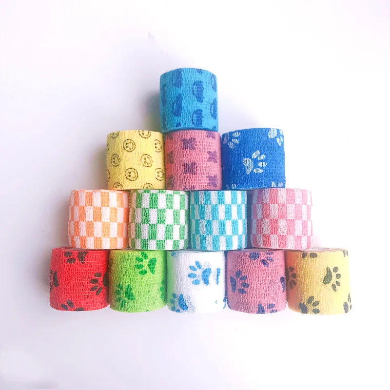 

5cmx4.5m Sport Tape Waterproof Self Adhesive Elastic Bandage Muscle Tape Finger Joints Wrap Bandage Non-woven Cohesive Bandage