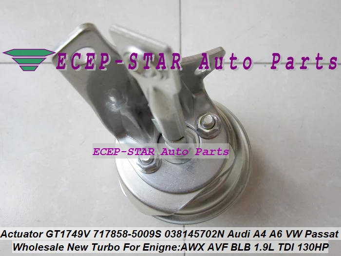 Actuator GT1749V 717858-5009S 038145702N Audi A4 A6 Skoda Superb Passat B6 AWX AVF 1.9L (4)
