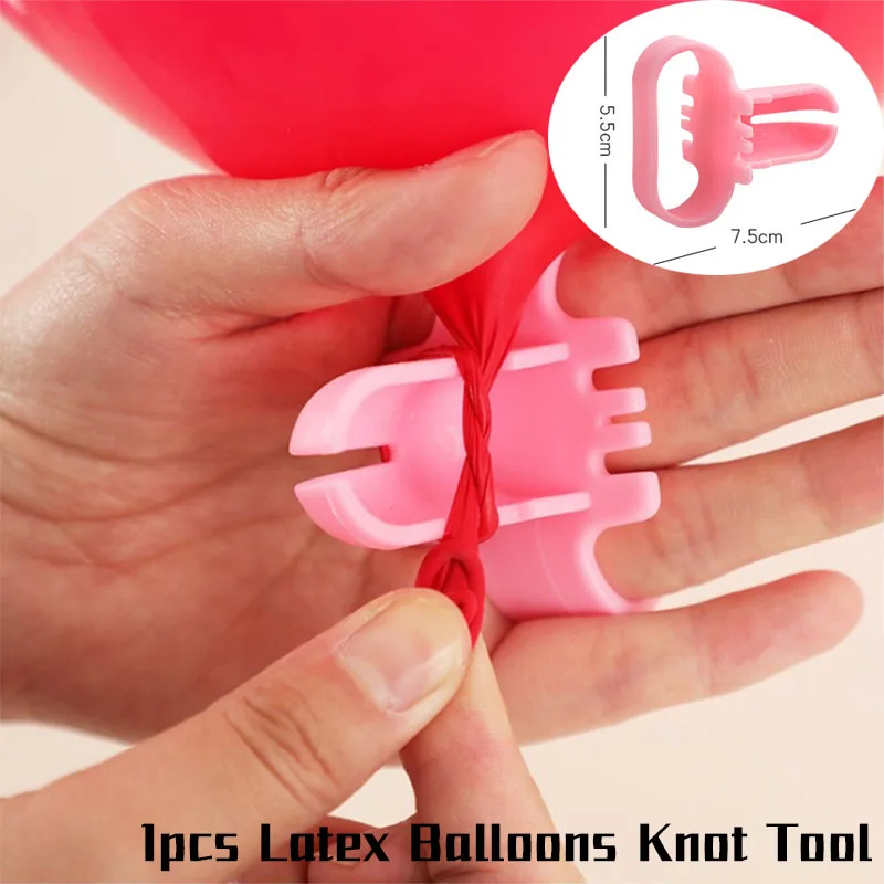 Принадлежности для надувных шаров полоска для воздушных шаров воздушные шары на день рождения Globos Arch Свадебные Украшенные фоны Baloon Stick Seal Clip вечерние принадлежности - Цвет: 1pc Ballon Knot Tool