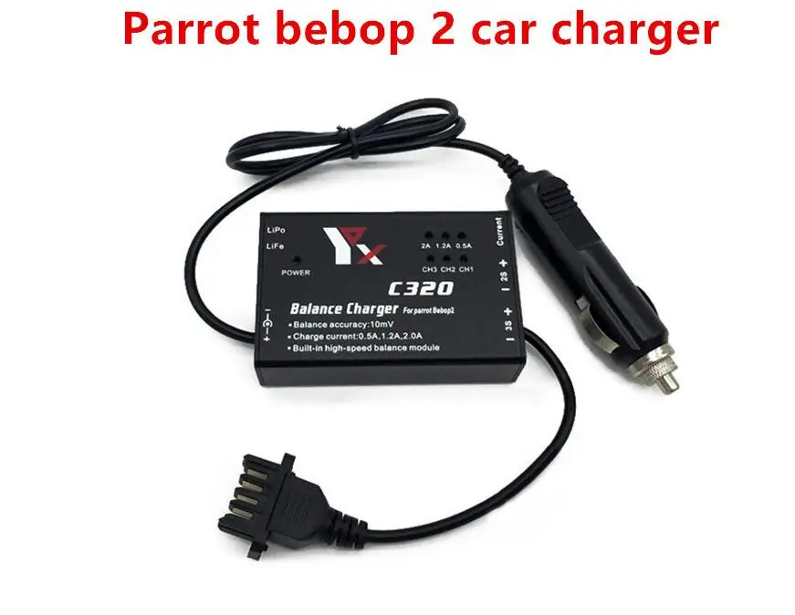 Parrot bebop 2 car charger 1.6V A quick Battery Charging Outdoor for RC Drone Quadcopter|bebop 2