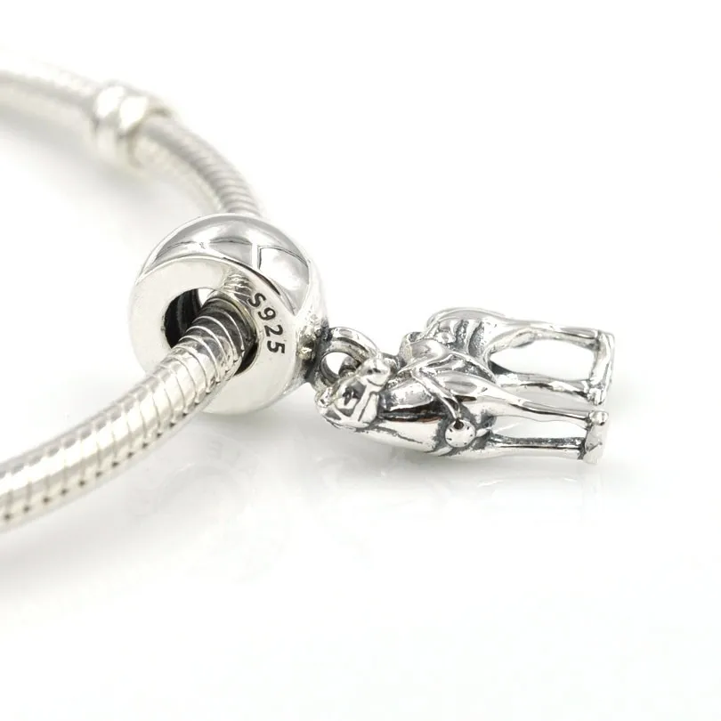 Charmlead Fit Pandora талисманы браслет Максимус подвеска-Шарм в форме лошади серебряные бусины 925 пробы DIY модные ювелирные изделия