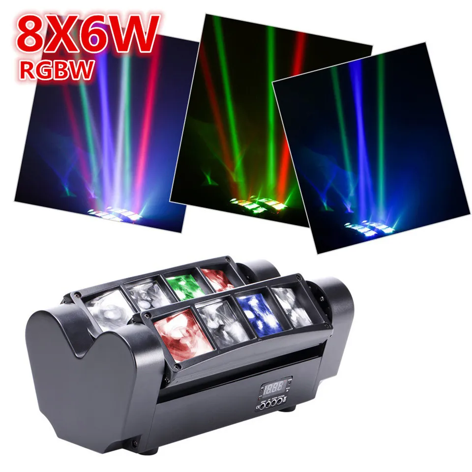 Светодиодный мини светильник 8x6 W RGBW|haz de luz|rgbw ledled rgbw |