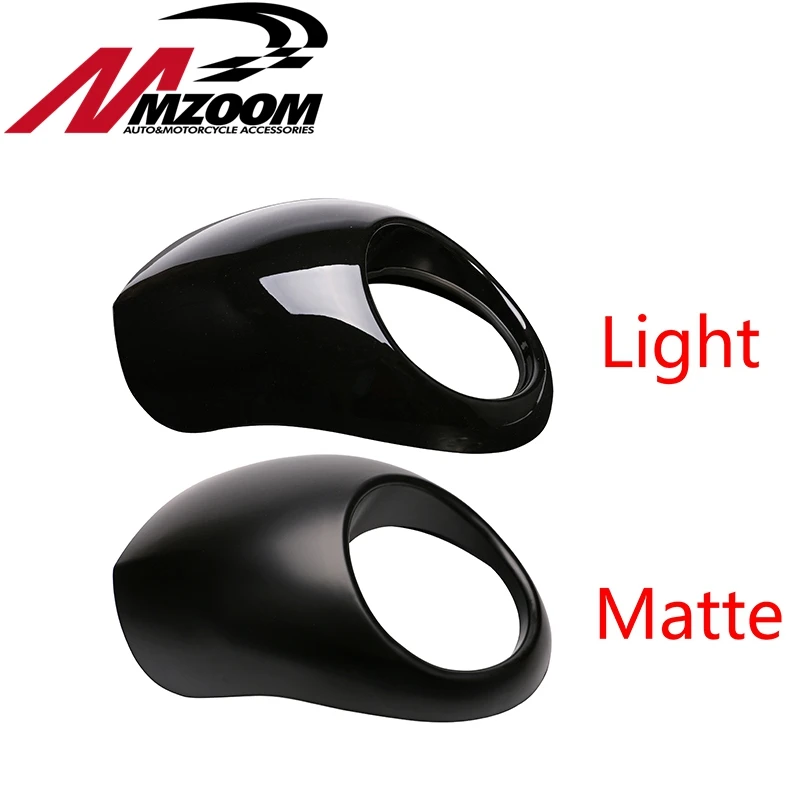 Mzoom Черный фар Пластик спереди козырек обтекатель крутая маска рамка для 883 XL1200 Dyna