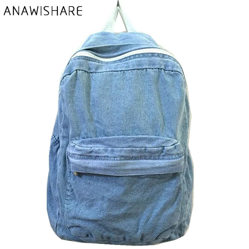 ANAWISHARE женские рюкзаки джинсовые школьные сумки для девочек подростков дорожные