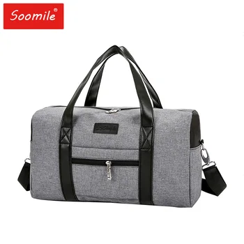

Canvas Travel Bag Men Women Large Capacity Hand Duffle Bags Casual Portable Big Shoulder Luggage Bags 2020 New