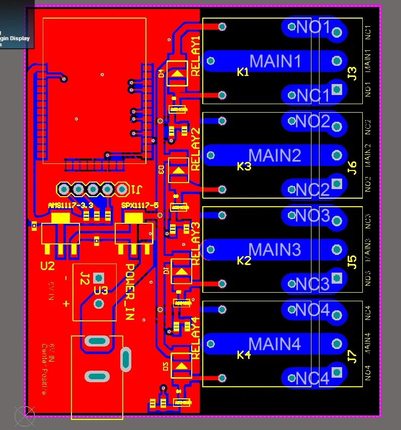 RCmall ESP32S 4 канала Wi-Fi Bluetooth релейный модуль/USB для ttl/Женский кабель/DC6V 0.6A 600mA адаптер питания EU/US штекер