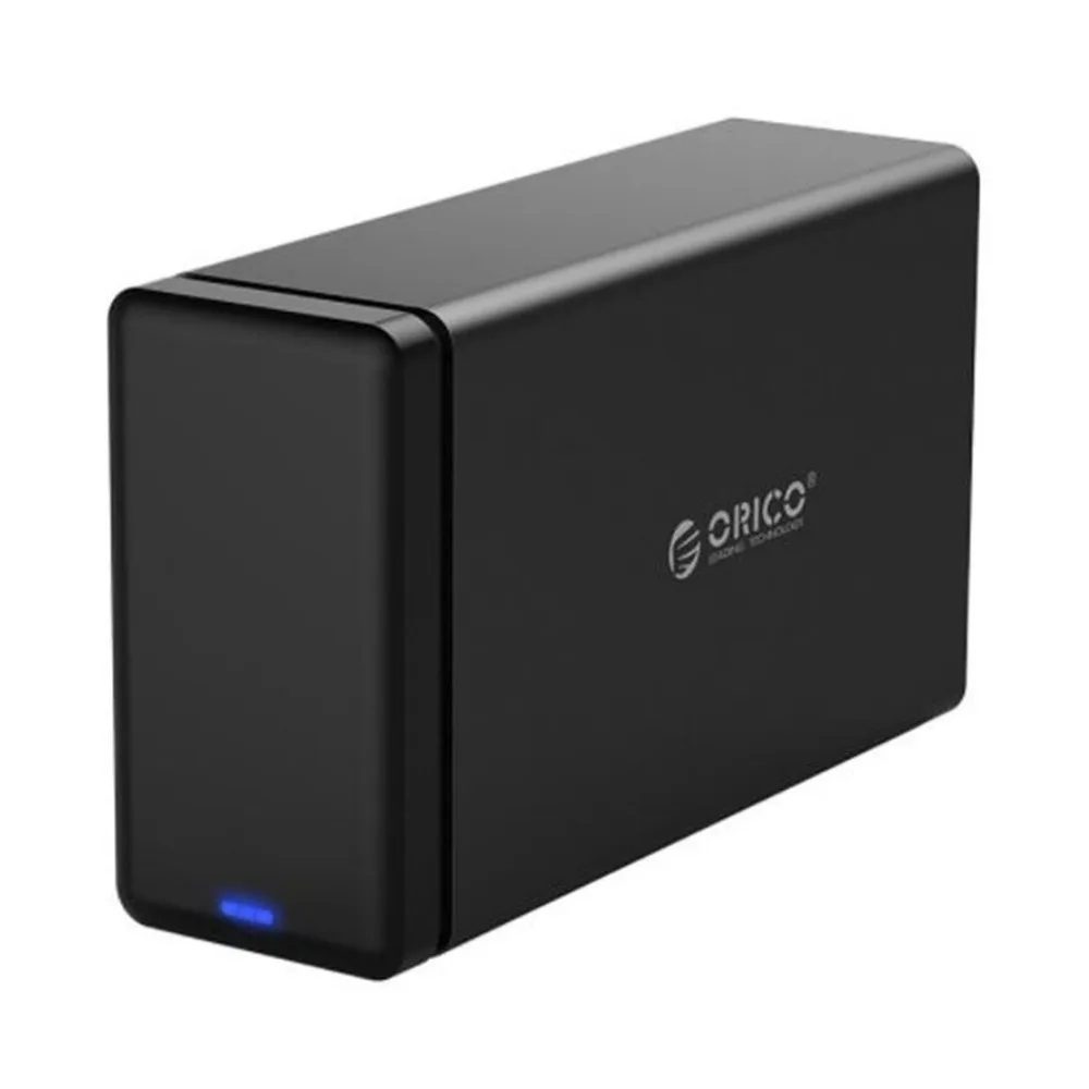 

ORICO NS200C3-BK 2 Bay Type-C HDD Docking Station Support 20TB Storage USB 3.1 to SATA 3.0 HDD Case 5Gbps Support UASP Tool Free