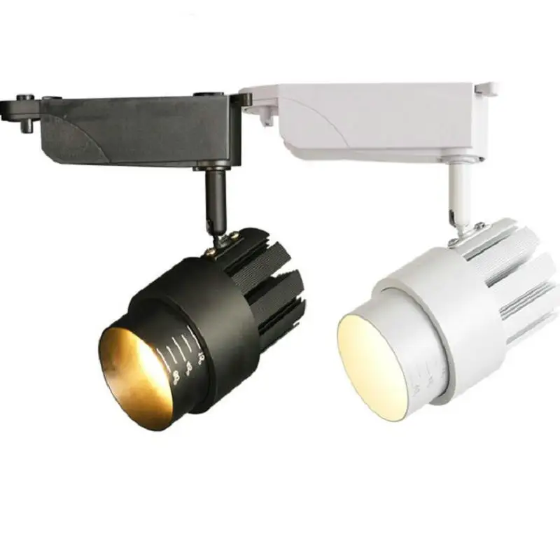 

COB 12W 20W 30W LED Track light aluminum Ceiling Rail Track lighting Spot Rail Spotlights Replace Halogen Lamps AC110V-AC240V