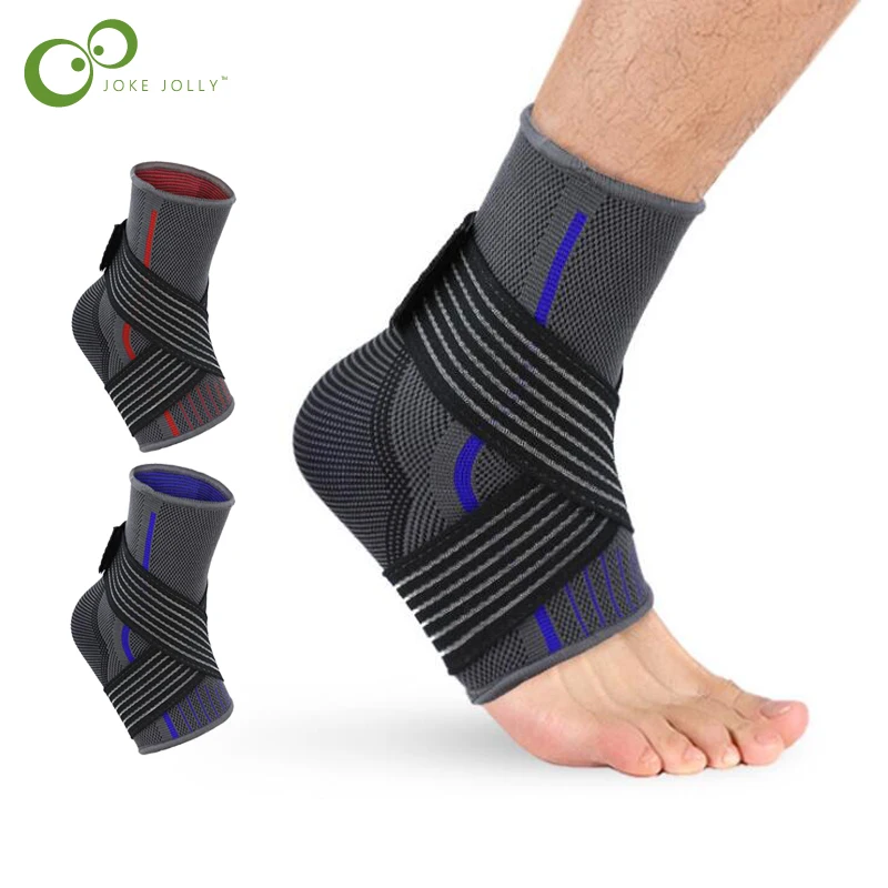 

1Pc 3D Sport Ankle Brace Protector Compression Ankle Support Pad Elastic Nylon Strap Brace for Football Basketball GYH