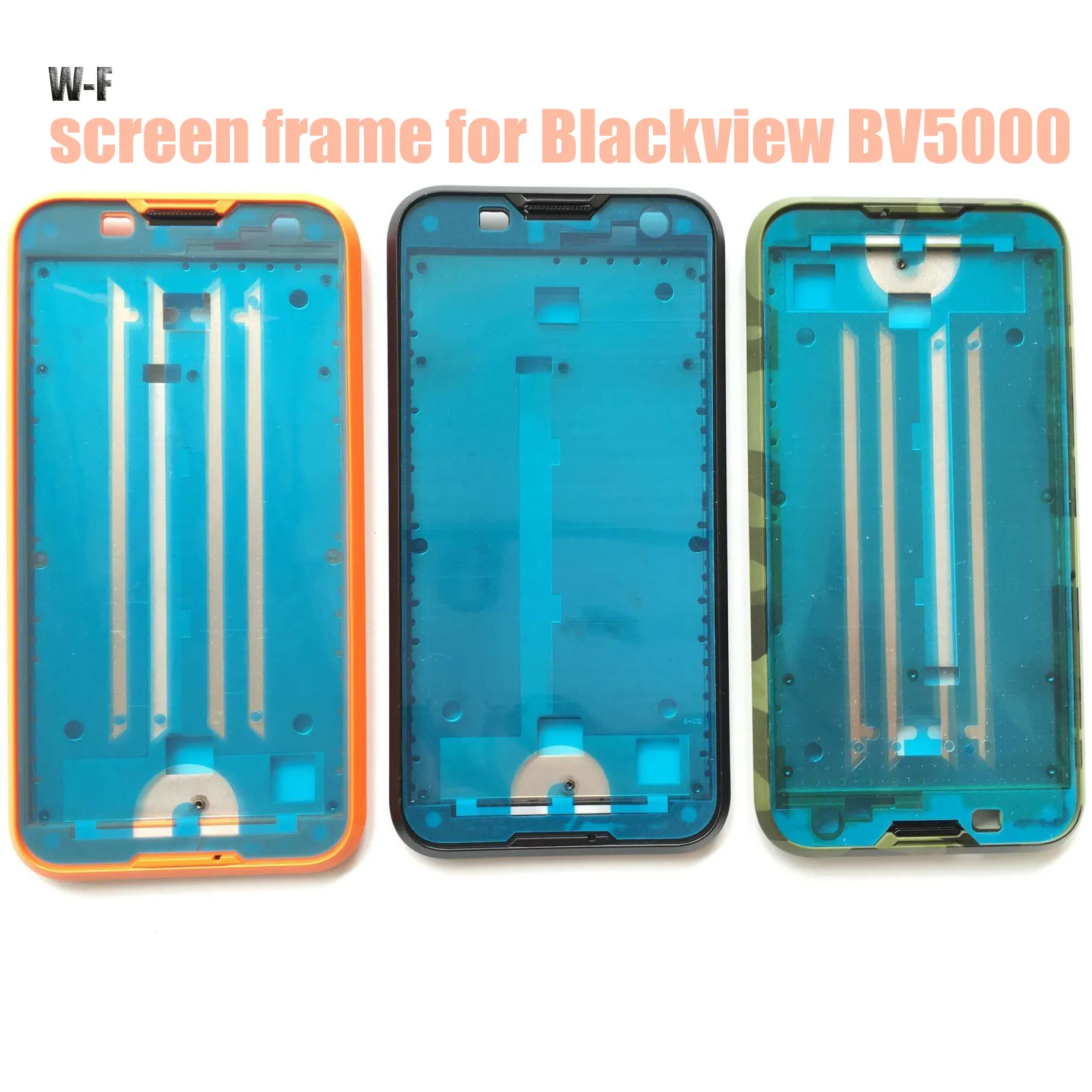 Hacrin for Blackview BV5000 Display Screen Frame Plastic Middle Frame Slim Back Hard Protective Cover for