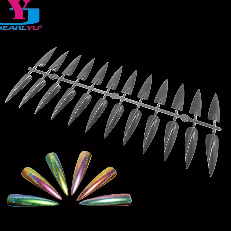 

10pcs Nail Polish UV Gel Color Clear Display Palette Sharp False Nail Art Practice Salon Stand Manicure Swatch Sticks Training